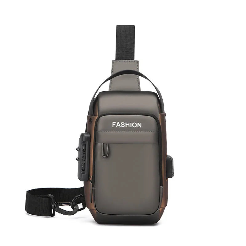 Mochila Anti-Furto com Senha USB Slim Bag