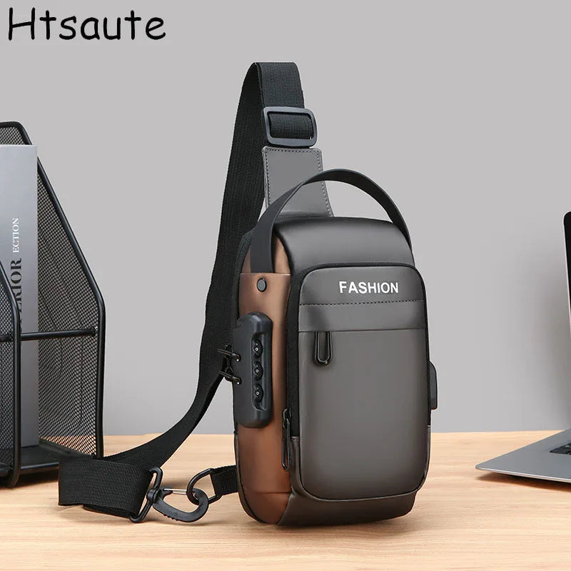 Mochila Anti-Furto com Senha USB Slim Bag